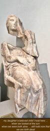inscription and grave monument of Ampharete found in Karameikos cemetery at Athens. Greek Attic ca. 400-375 BCE, marble, Parian