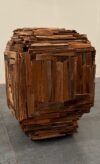 for the Trojans themselves had dragged it up to the height of the city, and now it was standing there and the Trojans seated around it talked endlessly (Od. VIII 504-06) approx., 28 x 20" wood lath, present