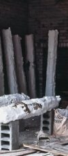 first I saw Tyro ... after her Antiope ... Amphitryon ... Megara ... Epiκaste ... in ignorance of her mind ... Phaidra ... Eriphyle the hateful (Odyssey XI 235-326) wood plaster rope wire cloth H 62-72' x D 7 x 8"