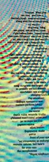 electrifying Eastern Standard's crime's time rhyme staccato spontaneous deadly moves grooves boo who talking about you knew exactly what to do to you do you?