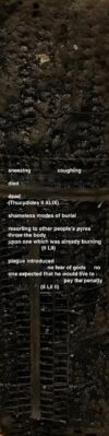 plague introduced into the city lawlessness ... no fear of gods ... no one expected that he would live to be called to account and pay the penalty of misdeeds (Thuc. II LII-III)
