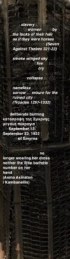 shameless modes of burial ... lacked proper funeral materials resorting to other people's pyres ... throw the body they were carrying upon one which was already burning and go away (Thuc. II LII)